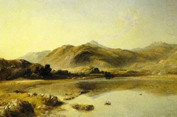 Thomas Danby A view of the wikipedia:Moel Siabod oil painting picture